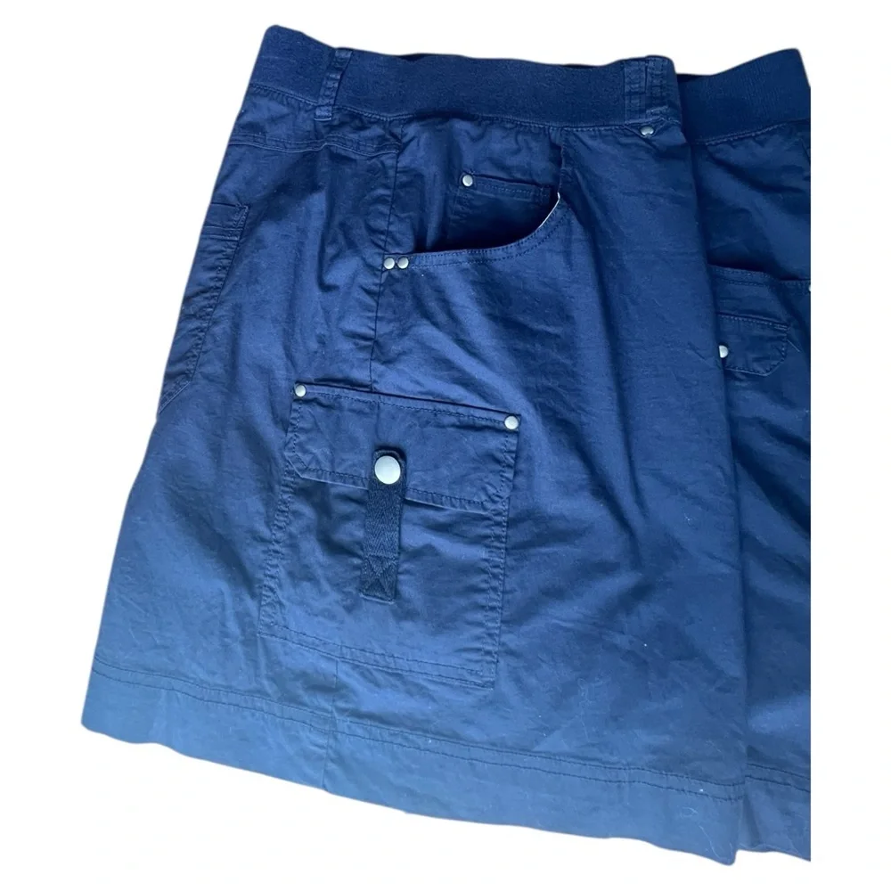 Lane Bryant Navy Blue Skort Plus Size 22 Elastic Waist‎ Pockets